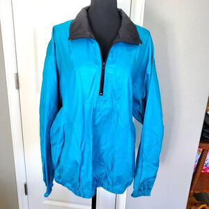 Vintage Obermeyer Windsail Windbreaker Jacket Turquoise Black Women's L